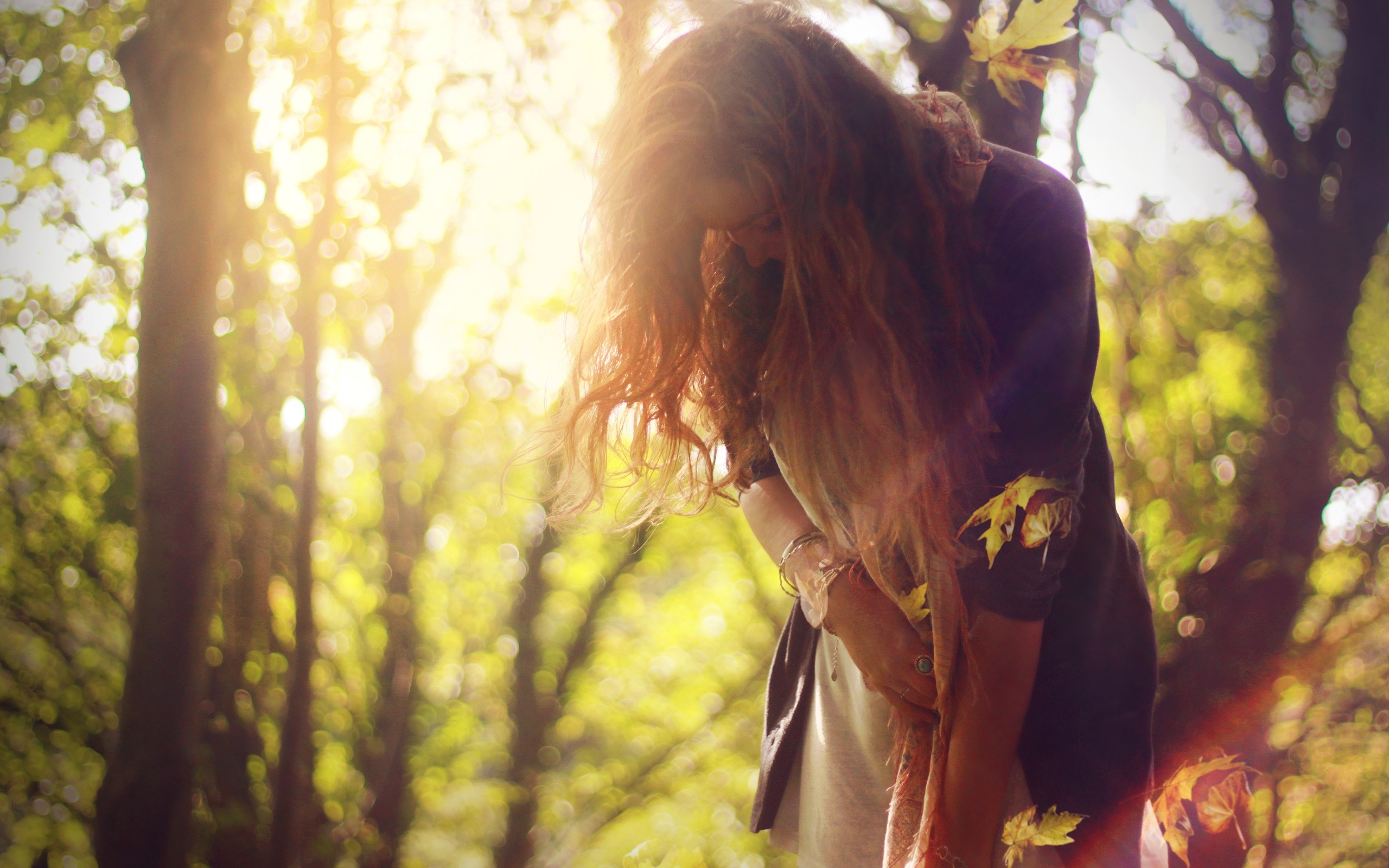 Girl With Nature Wallpapers Wallpaper Cave