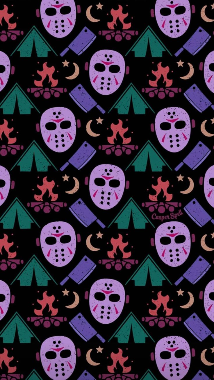 Halloween Horror Pattern Wallpapers Wallpaper Cave