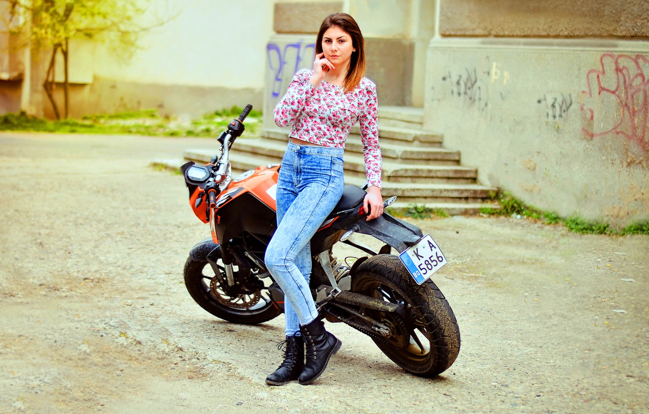 Girl On Bike Wallpapers Wallpaper Cave