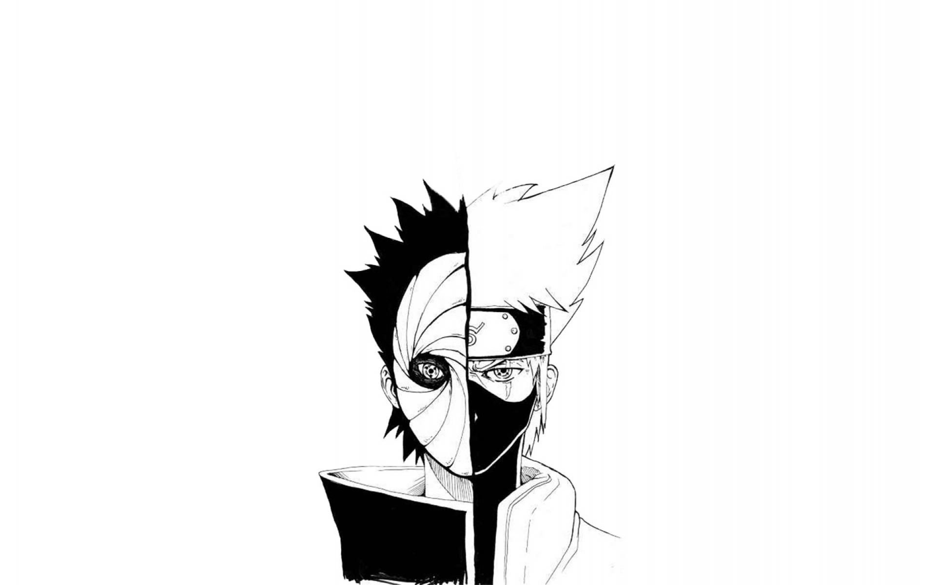 Kakashi Black And White Wallpapers Wallpaper Cave