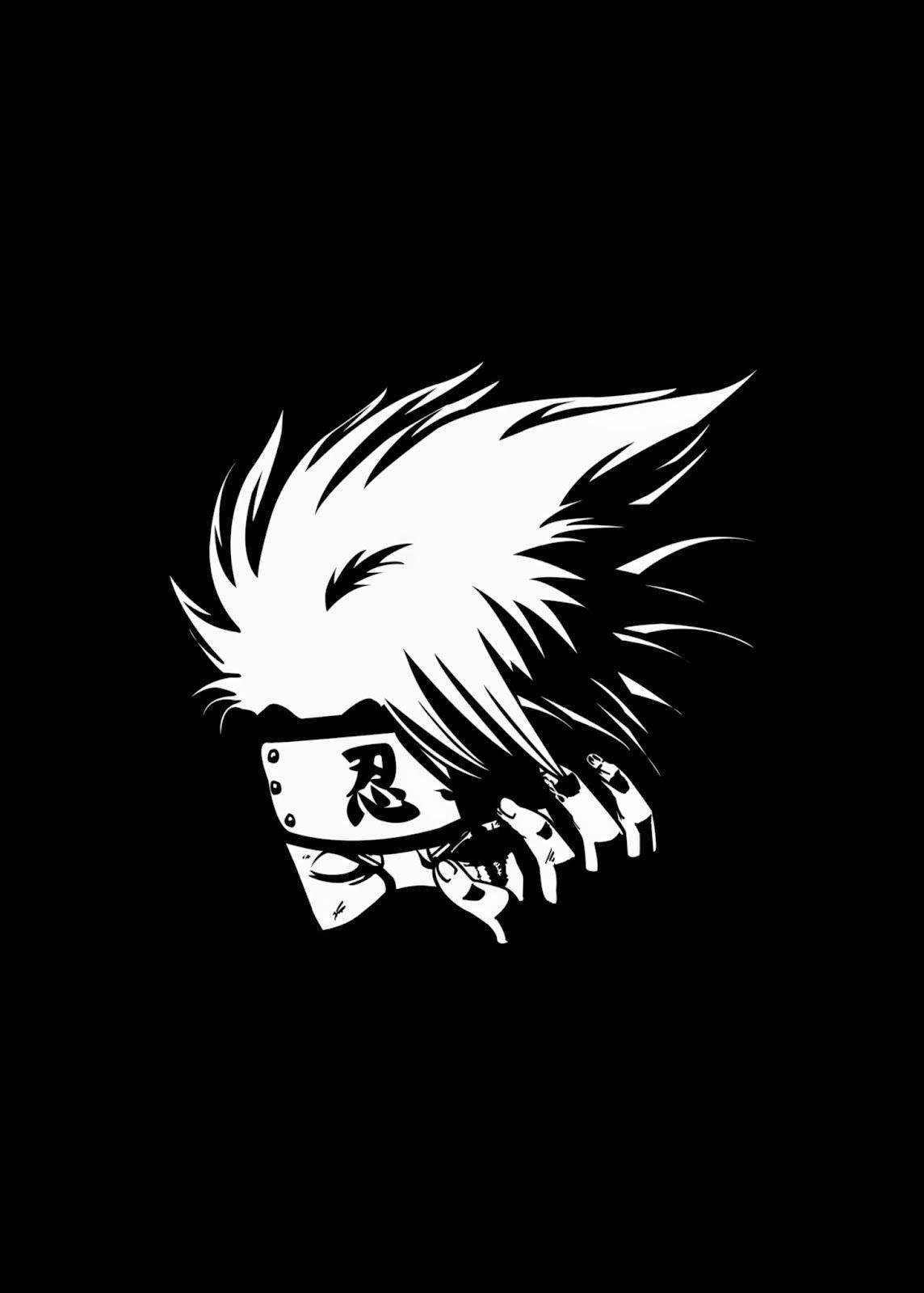 Kakashi Black And White Wallpapers Wallpaper Cave
