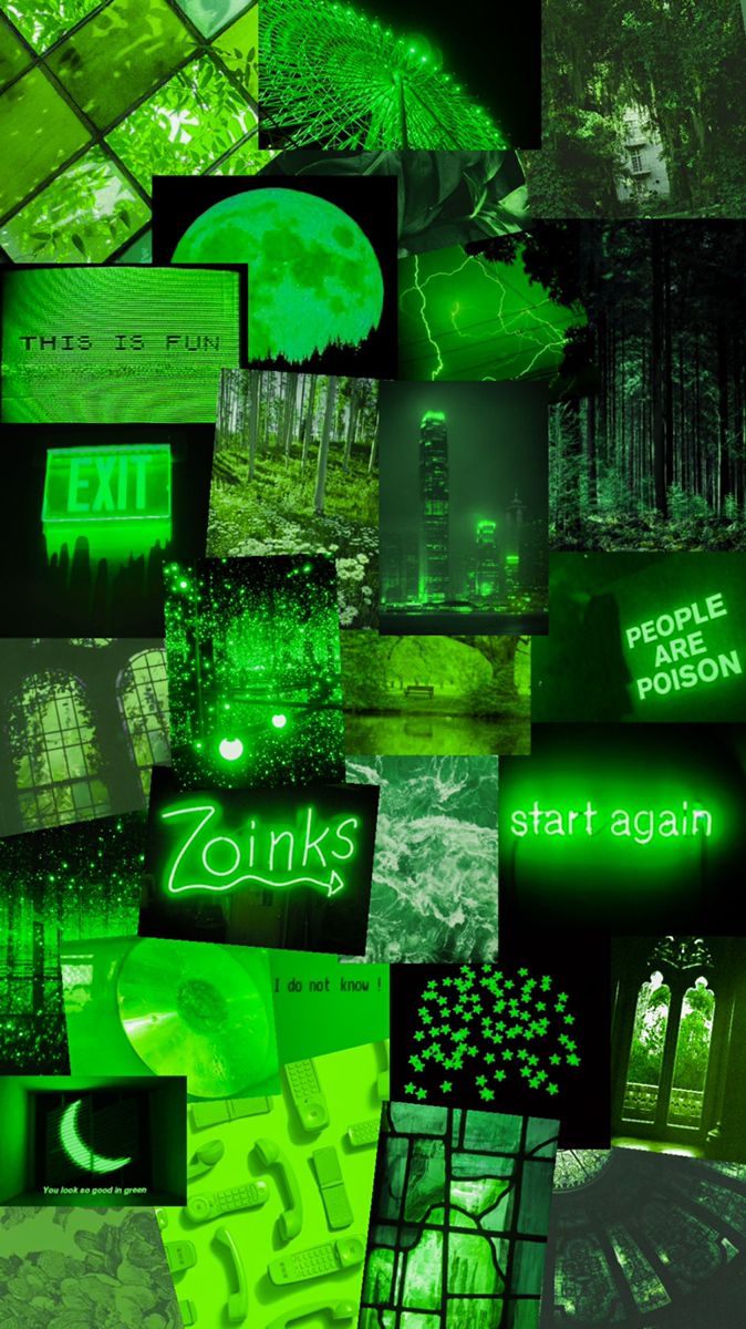 Green Aesthetic Neon Wallpapers Wallpaper Cave
