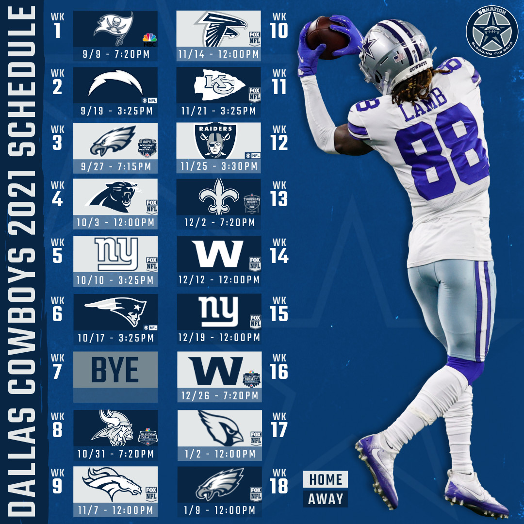 Cowboys 2021 Schedule Wallpapers Wallpaper Cave