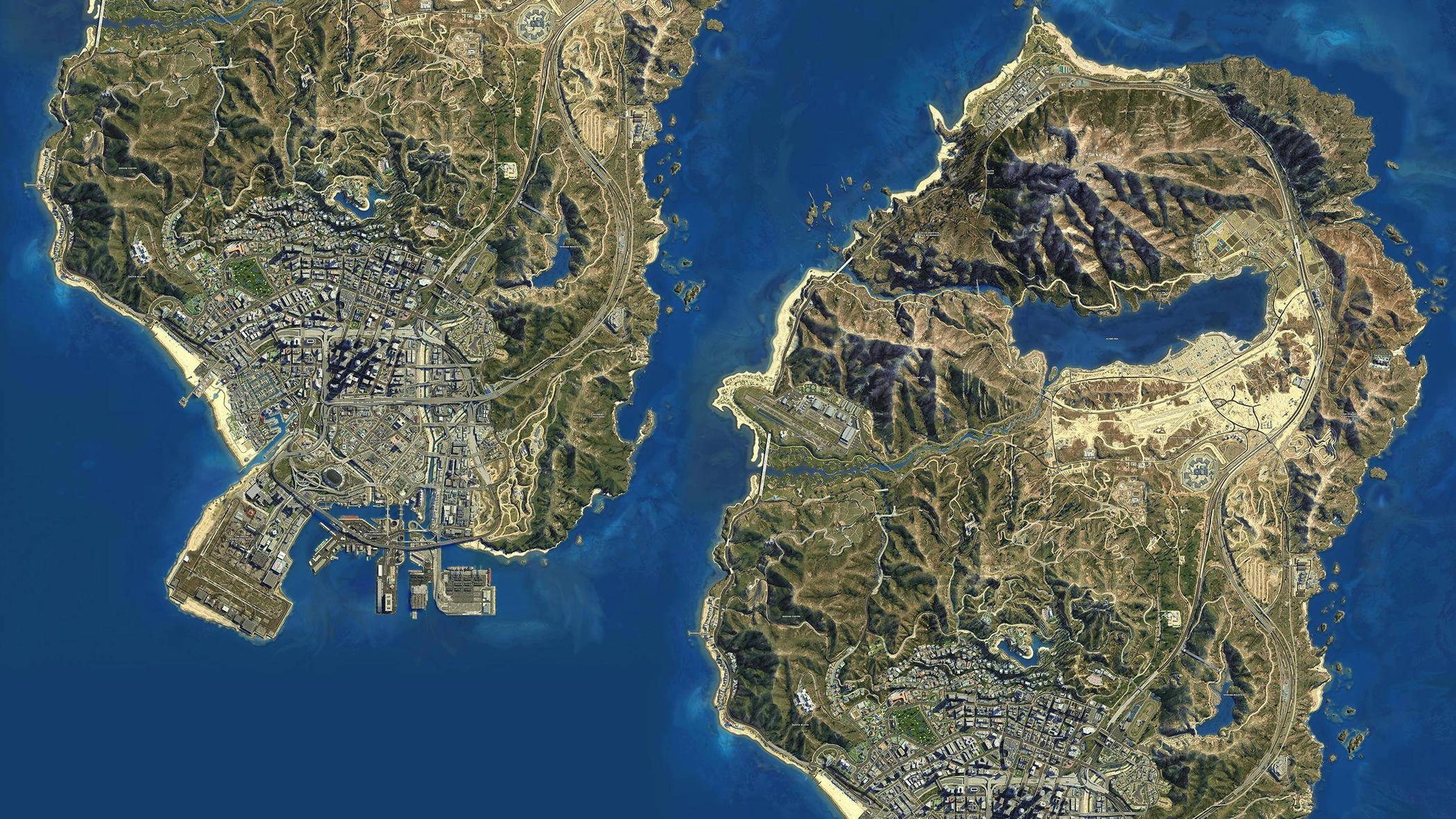 GTA V Map Wallpapers - Wallpaper Cave