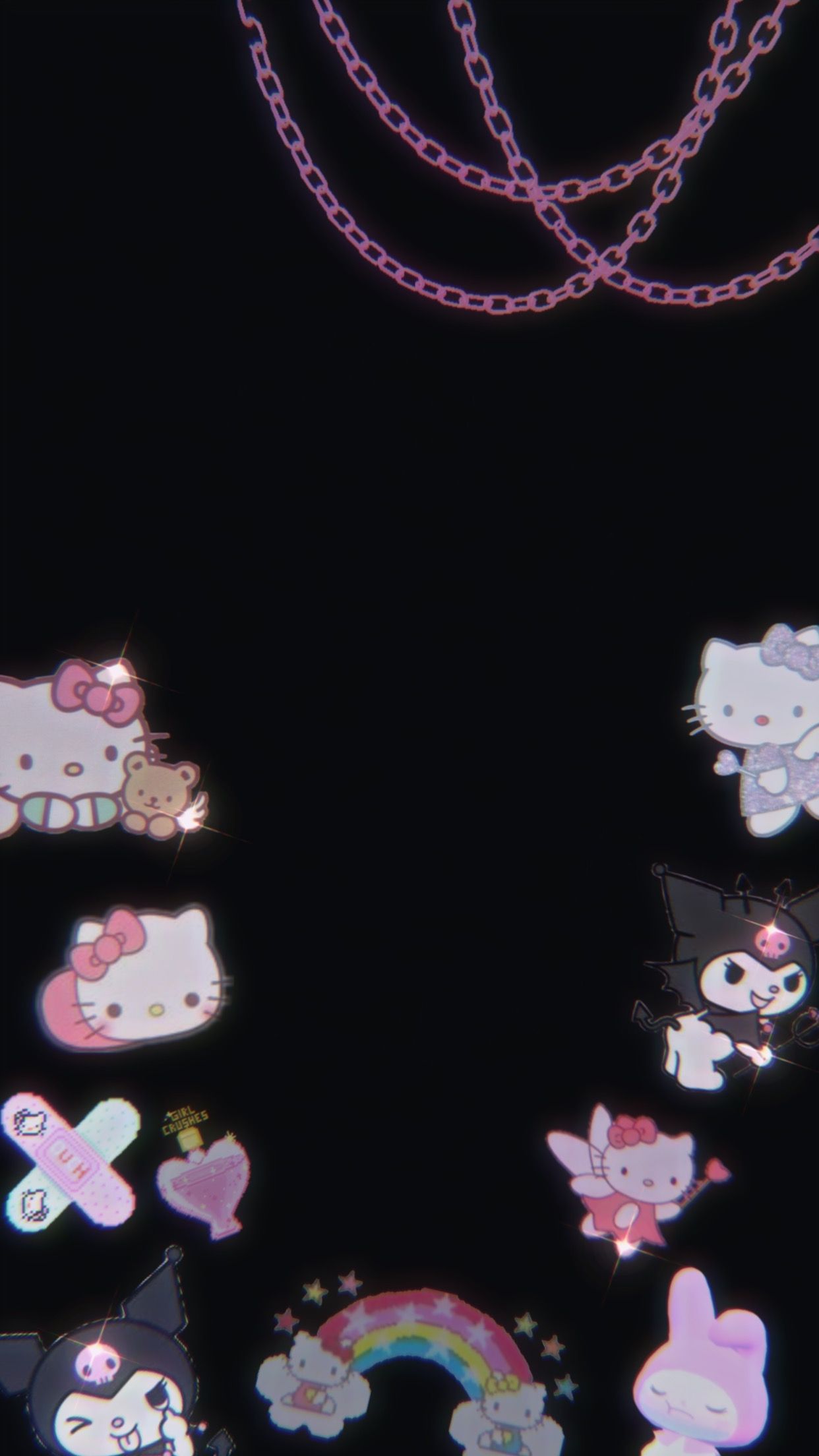 Goth Hello Kitty Wallpapers Wallpaper Cave
