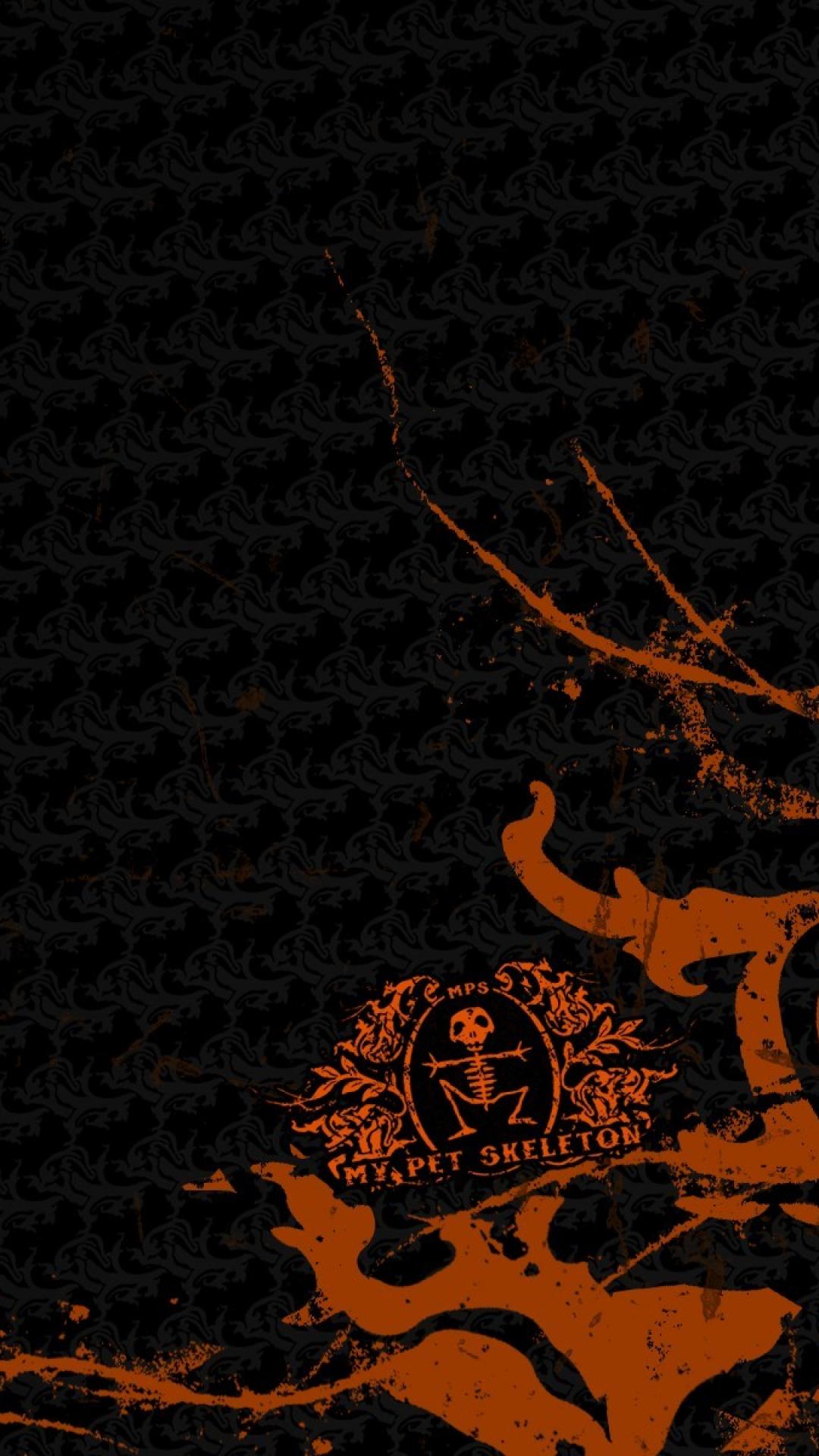 Black And Orange Mobile Wallpapers Wallpaper Cave