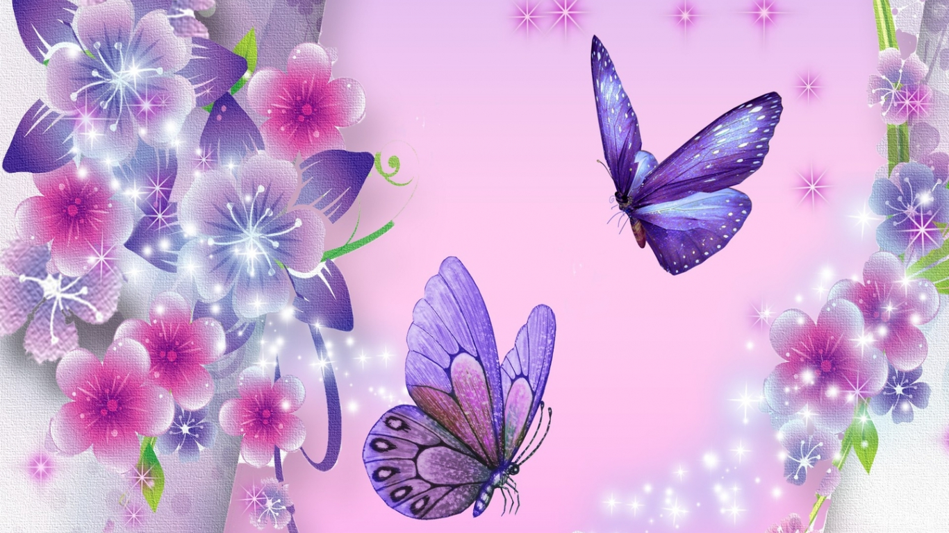 Flowers And Butterfly Aesthetic Wallpapers Wallpaper Cave