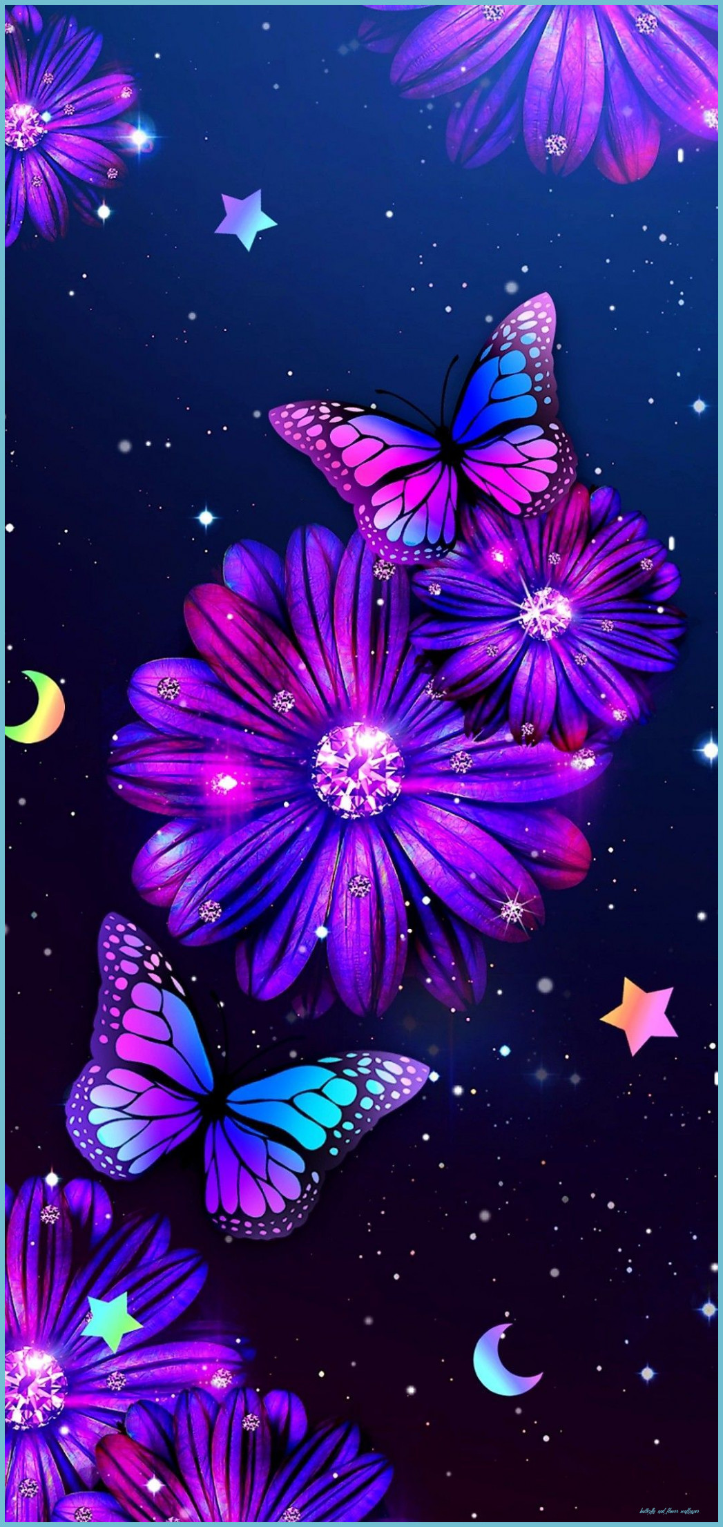 Flowers And Butterfly Aesthetic Wallpapers Wallpaper Cave