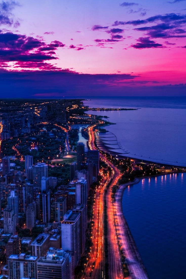 Blue And Pink City Wallpapers Wallpaper Cave