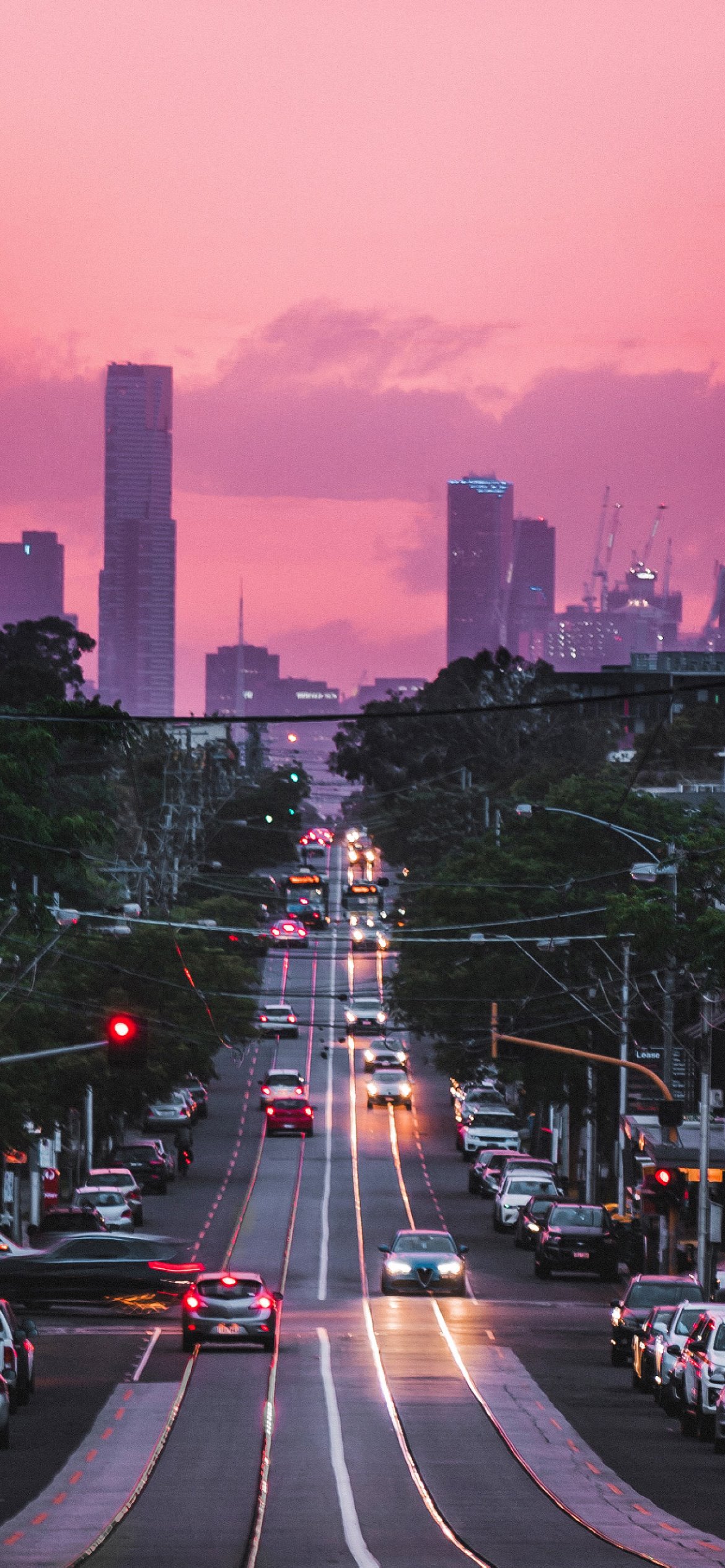 Blue And Pink City Wallpapers Wallpaper Cave