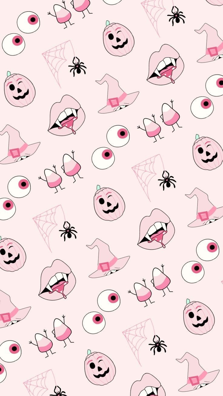 Pink Halloween Aesthetic Wallpapers Wallpaper Cave