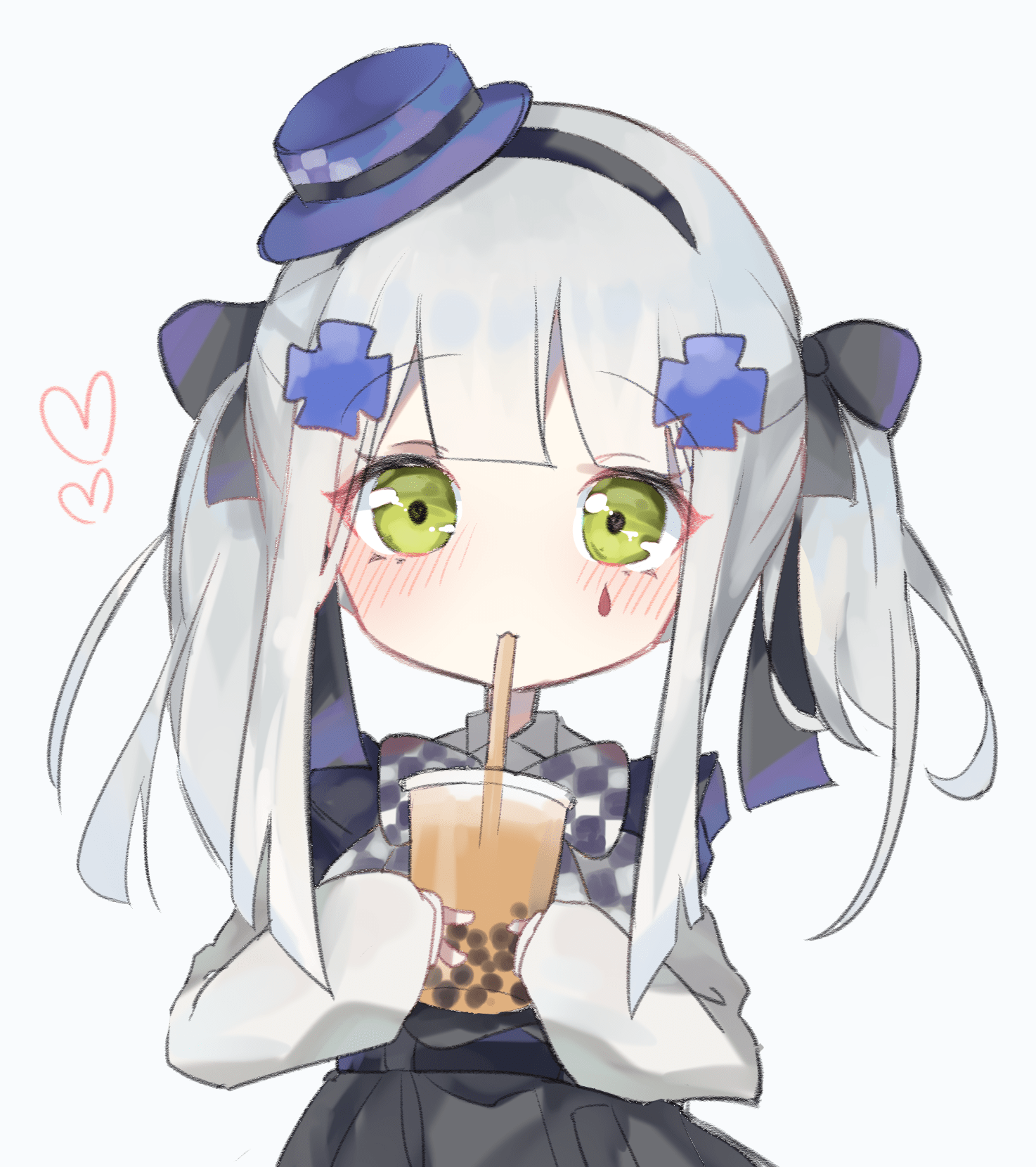 Cute Anime Girl Drinking Boba Wallpapers Wallpaper Cave