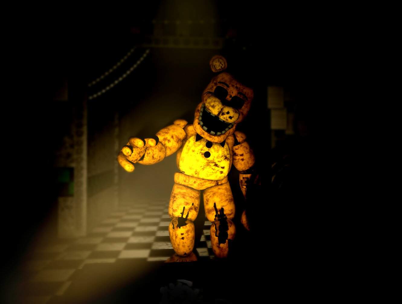 Withered Golden Freddy Wallpapers Wallpaper Cave