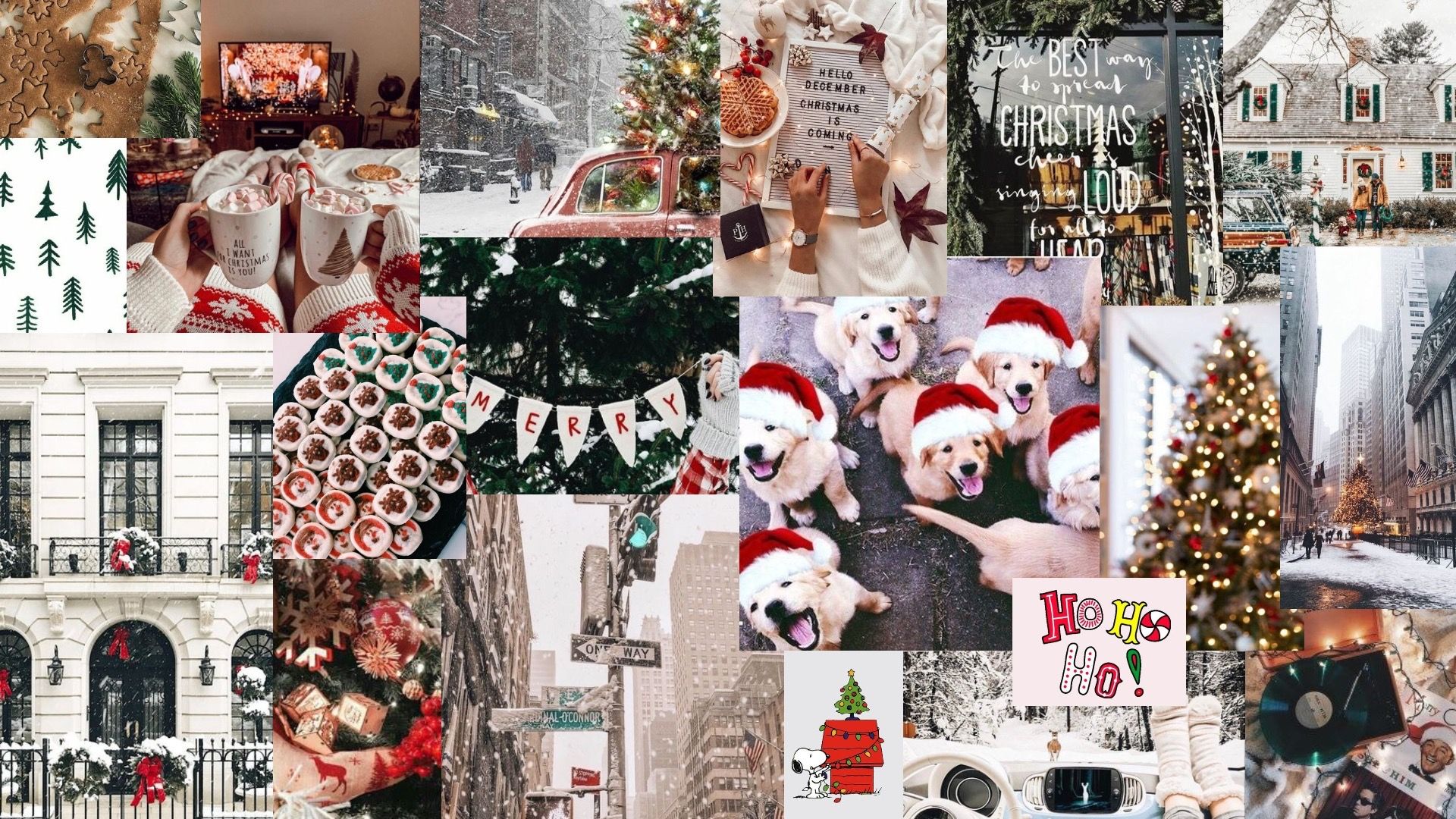 Christmas Collages Chromebook Wallpapers Wallpaper Cave