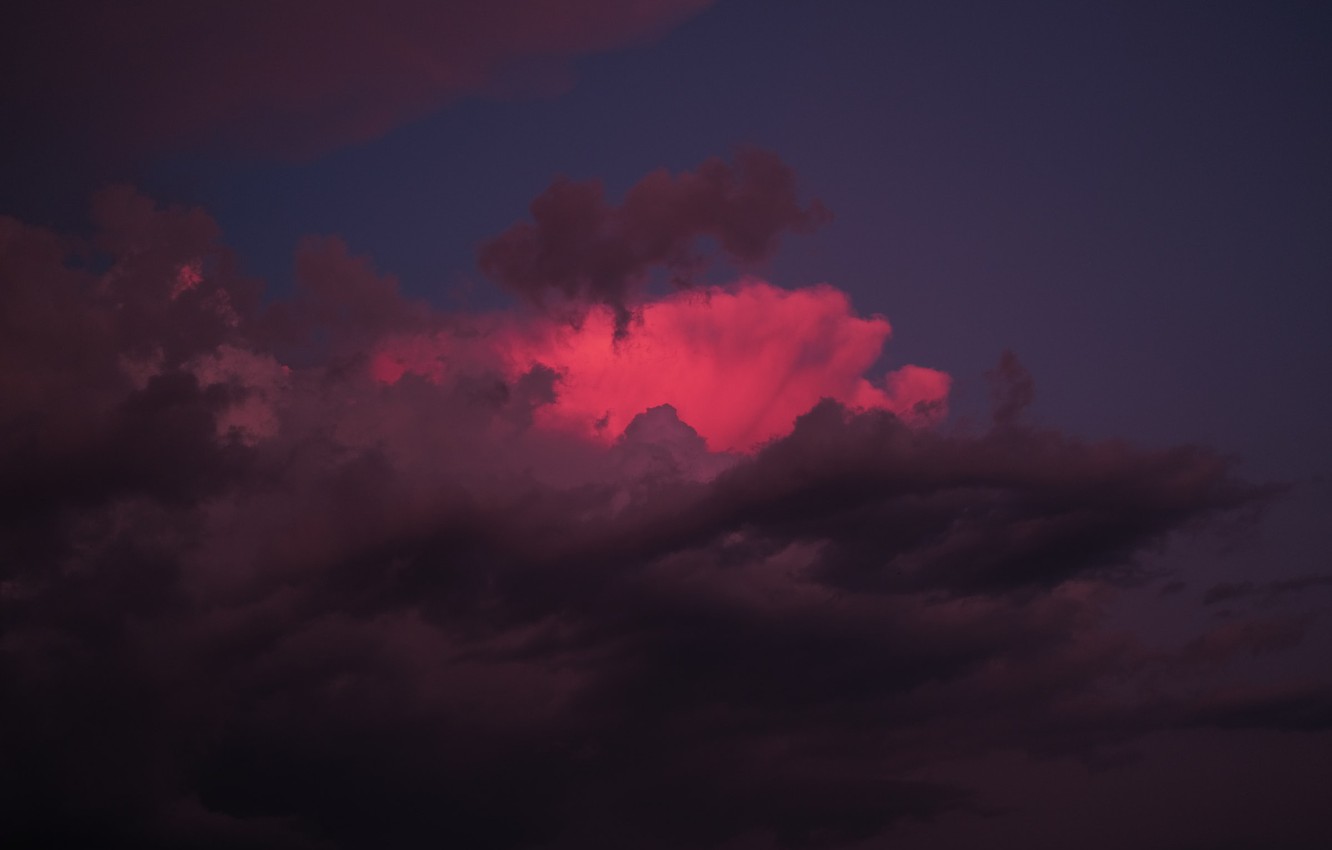 Pink Clouds Desktop Wallpaper