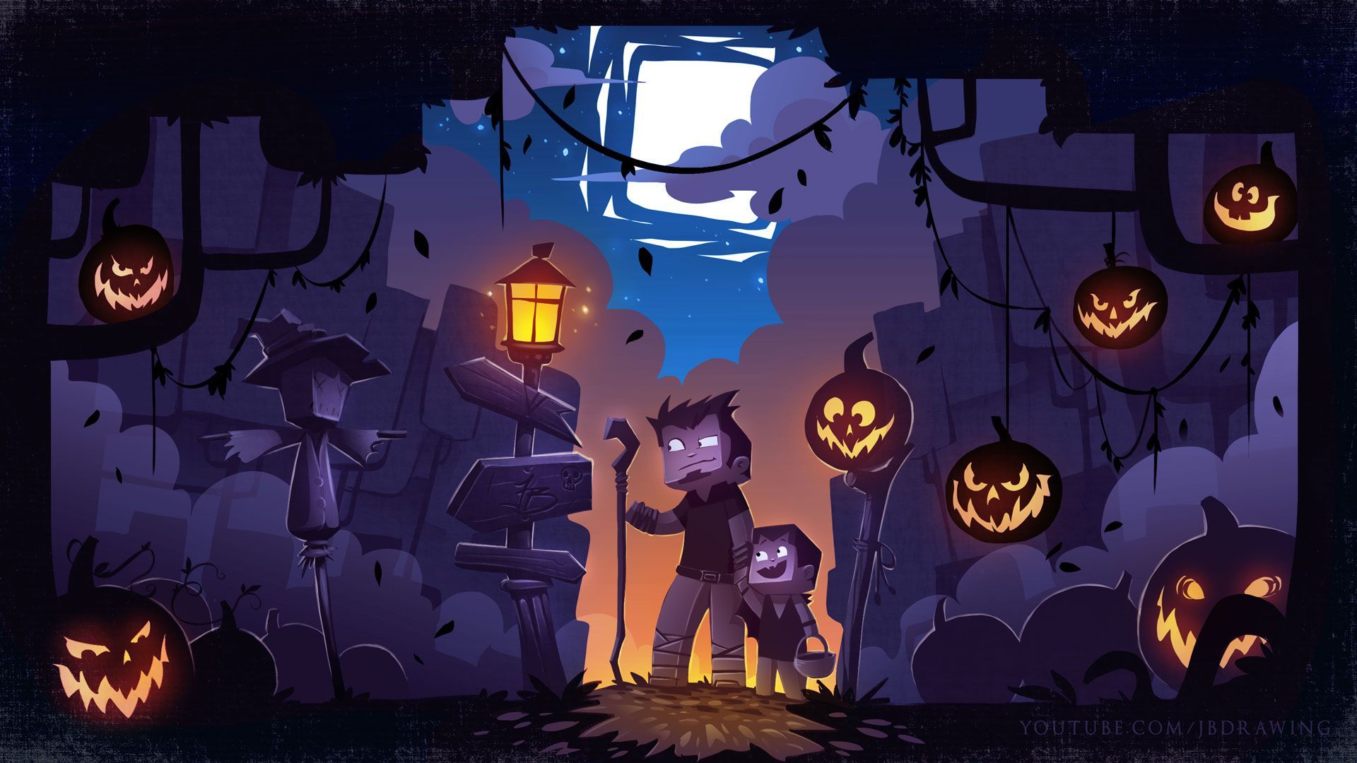 Minecraft Halloween Wallpapers Wallpaper Cave