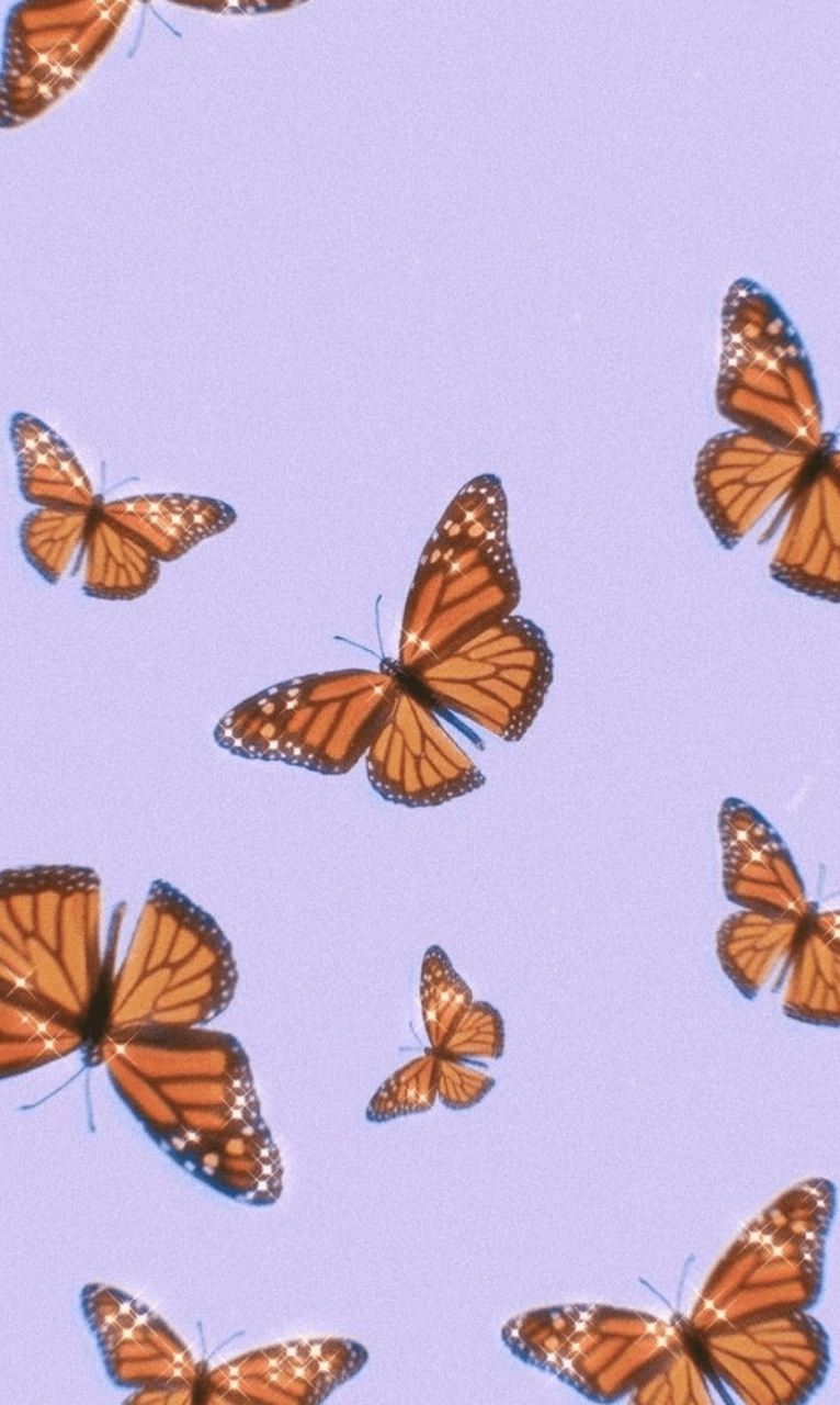 Purple Butterfly Aesthetic Wallpapers Wallpaper Cave