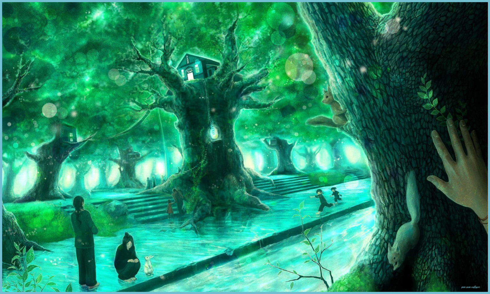 Cool Green Anime Wallpapers Wallpaper Cave