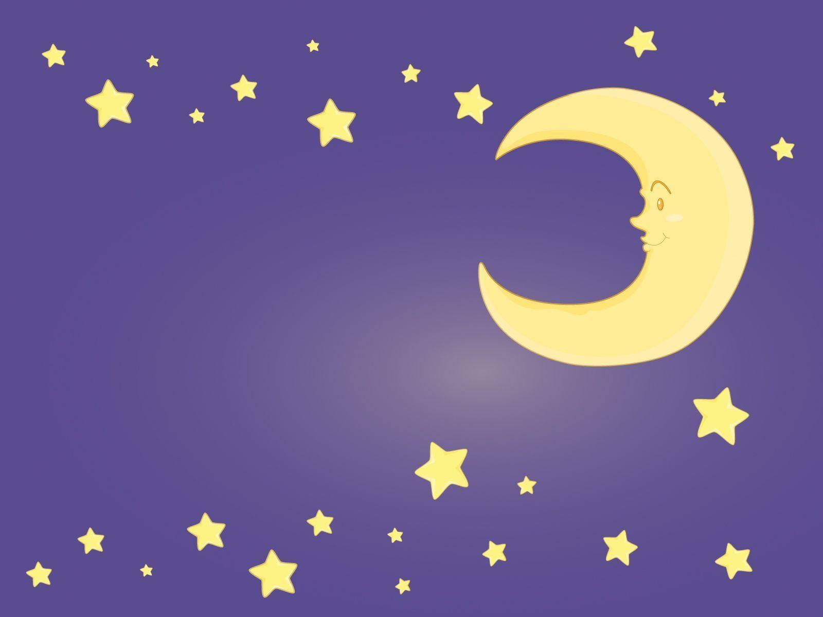 Moon And Stars Backgrounds Wallpaper Cave