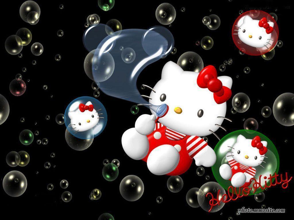 Hello Kitty Wallpapers Black Wallpaper Cave