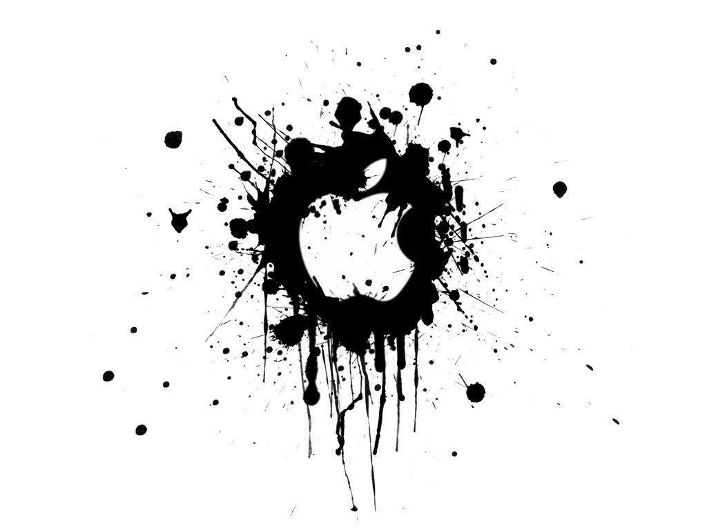 Black And White Apple Wallpapers Wallpaper Cave