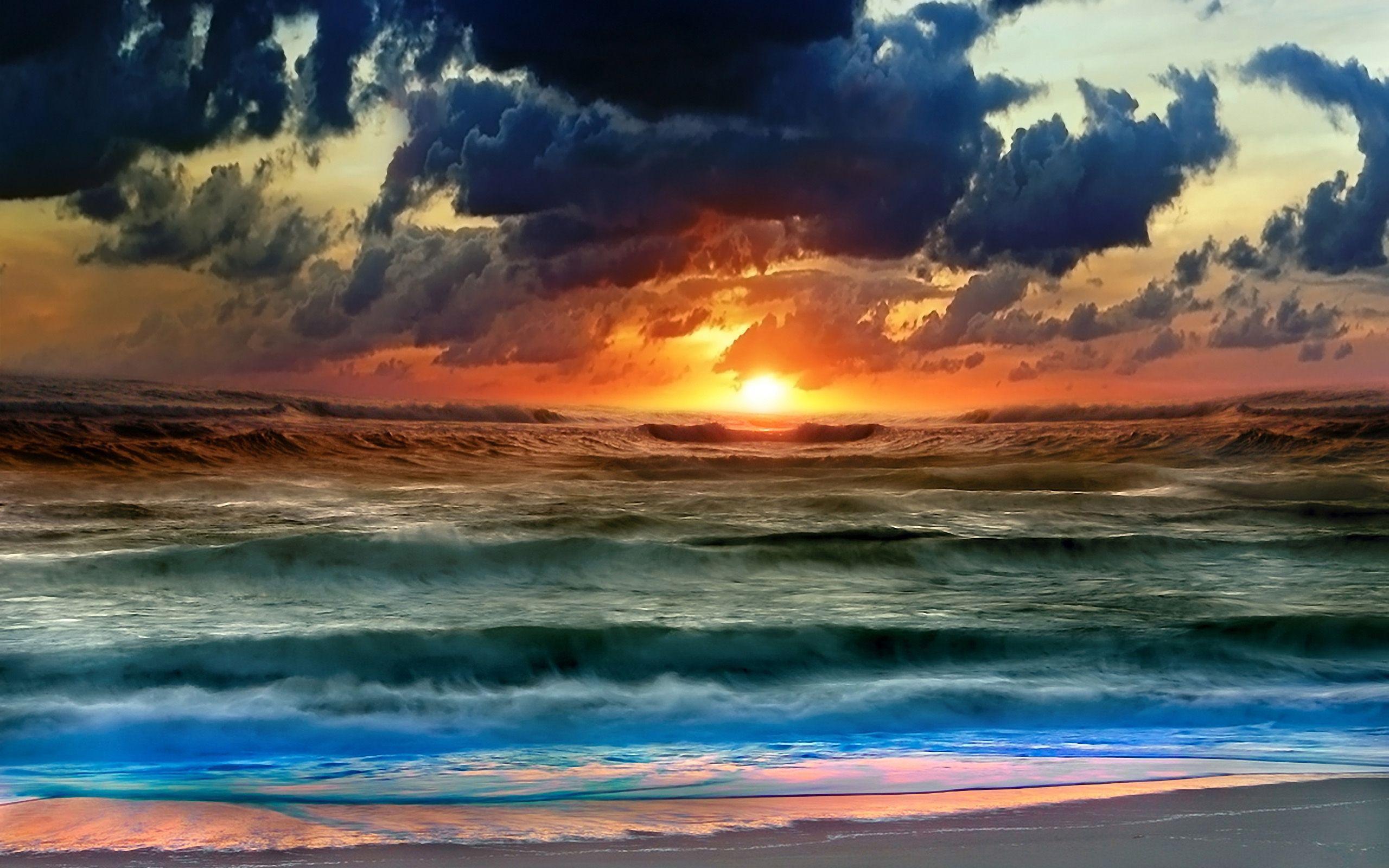 Ocean Sunset Wallpapers Wallpaper Cave