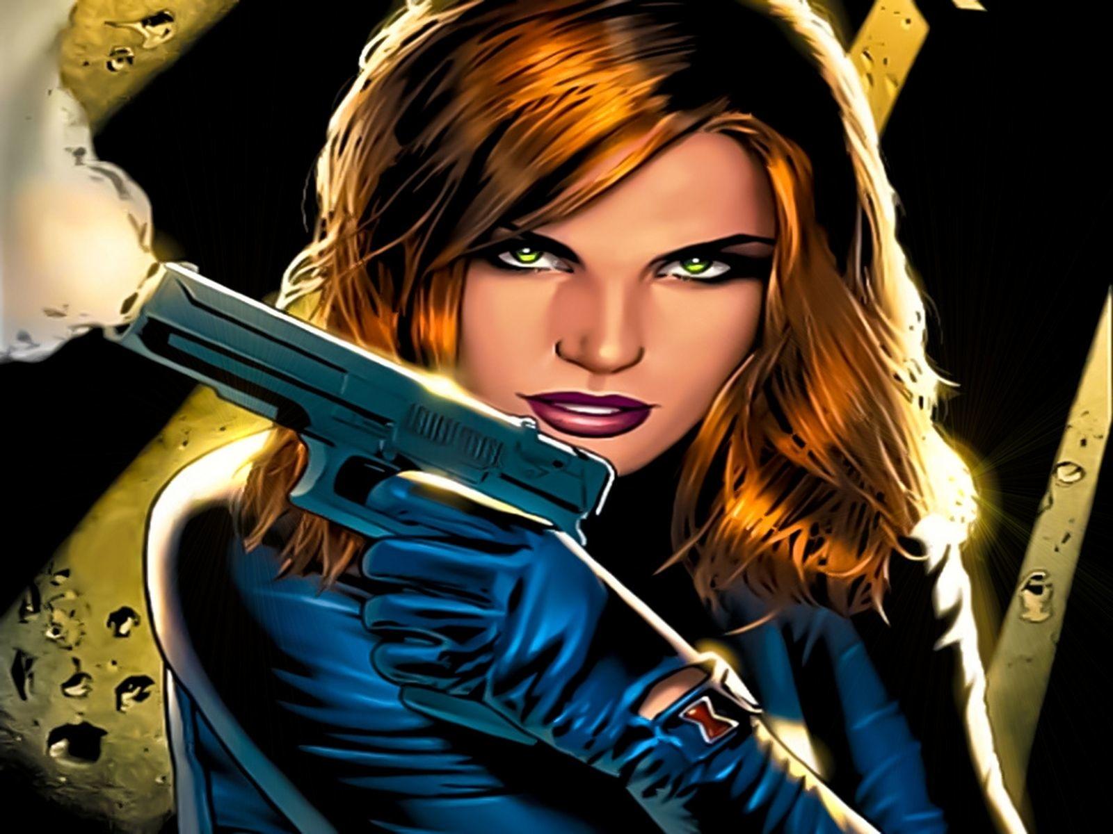Black Widow 2048 x 2048 iPad wallpaper download