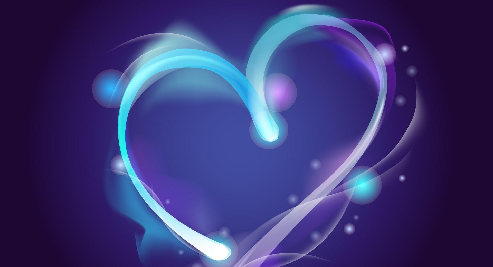 Blue Heart Wallpaper HD Download