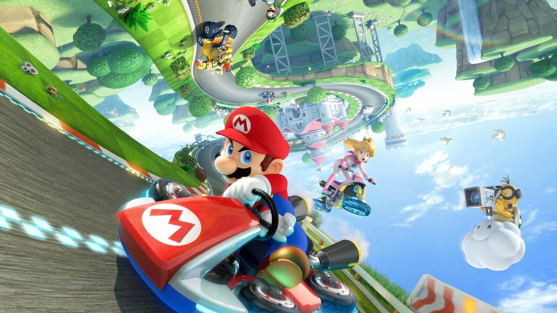 Mario Kart 8 1024 x 1024 iPad wallpaper download