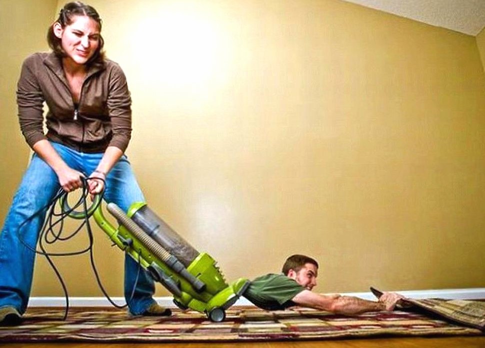 funny powerfull vacuum cleaner Wallpaper HD Download