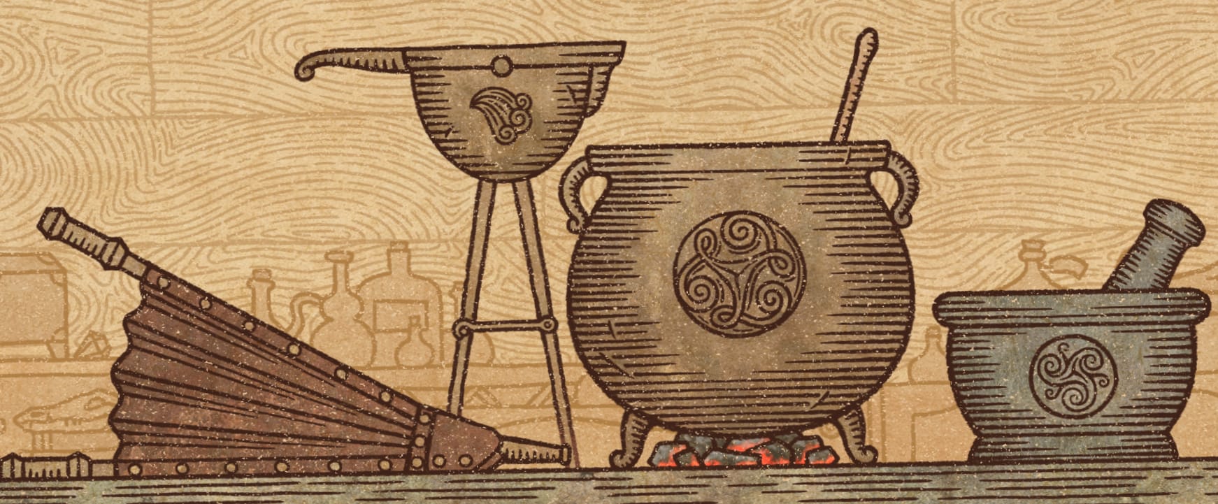 Potion Craft Alchemist Simulator 2048 x 2048 iPad wallpaper download