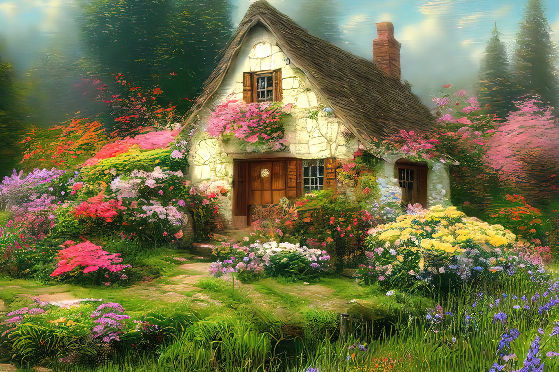 Digital Art House Wallpaper HD Download