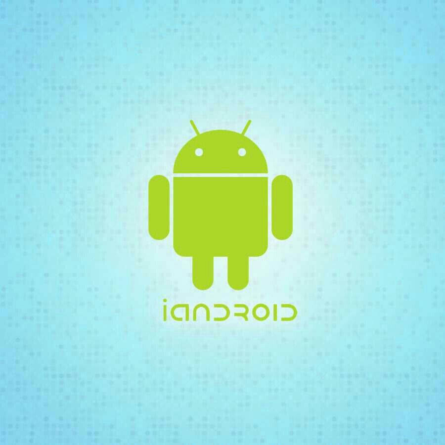 Download Android Logo On A Blue Background Wallpaper