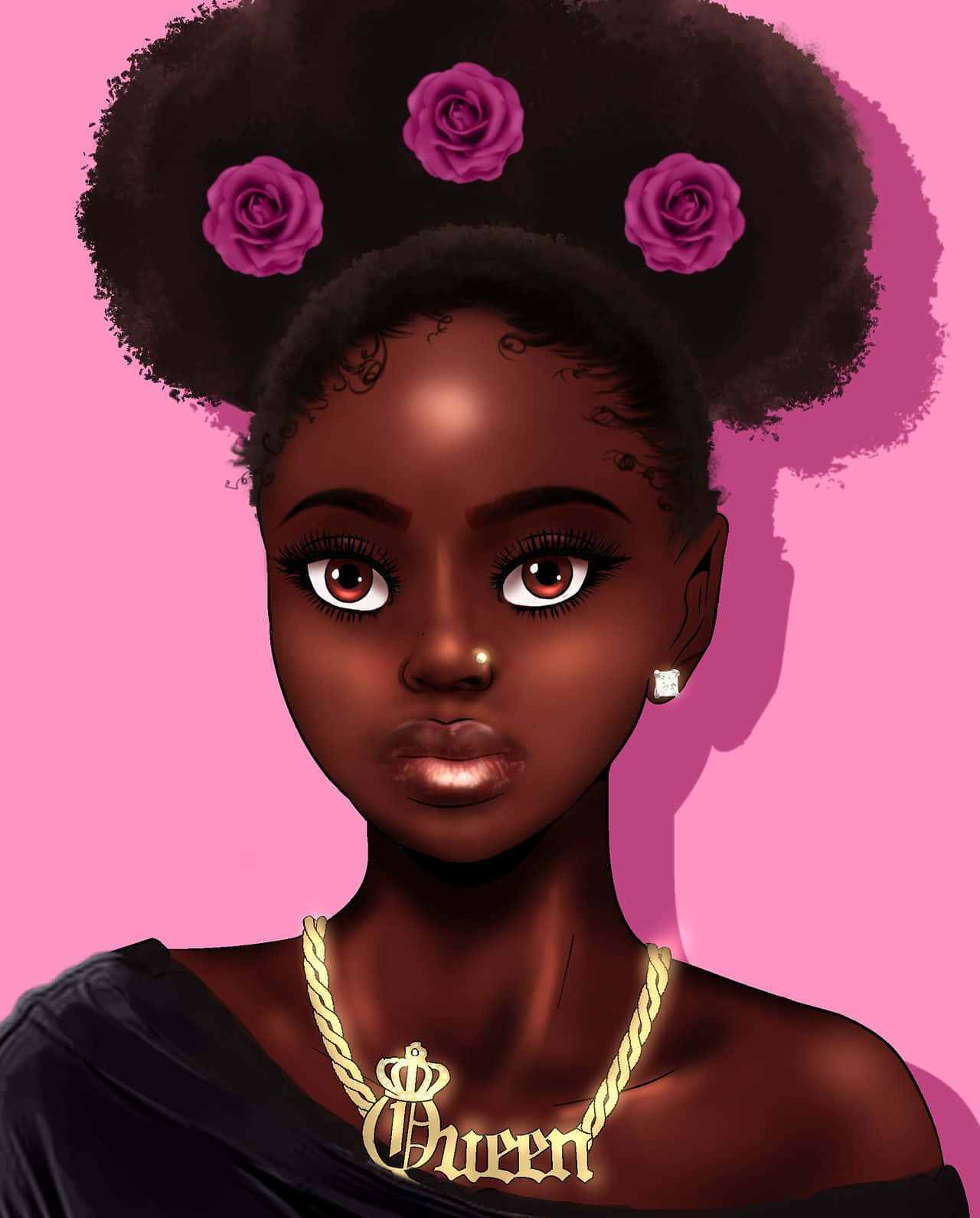 Download Black Girl Magic Artwork Wallpaper