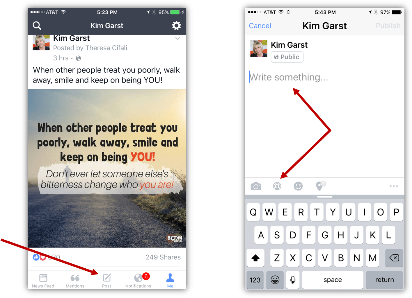 Download Facebook Post Interface Example