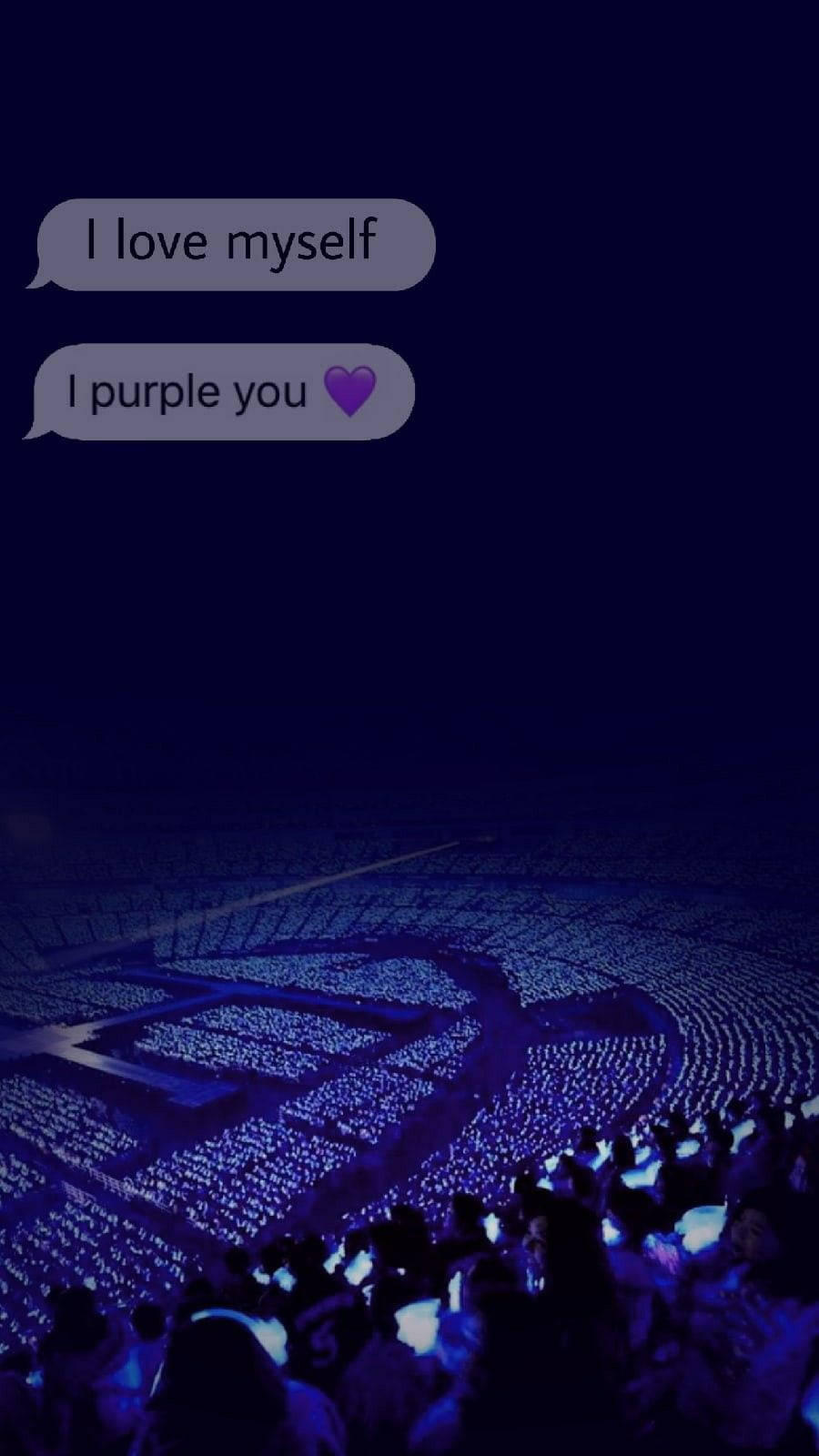 Download I Purple You Text Message Background Wallpaper