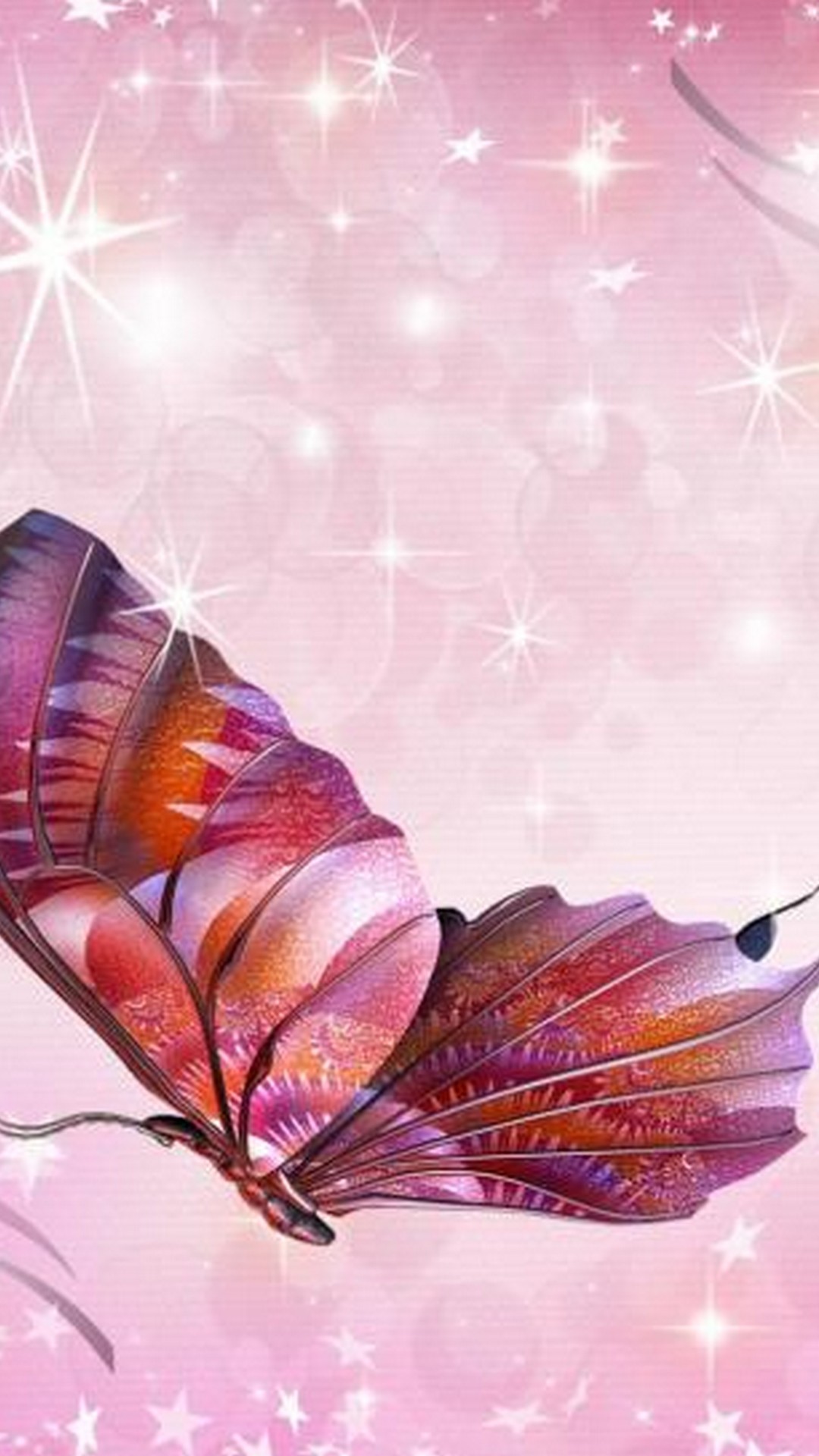 Pink Butterfly Wallpaper For Mobile Android Cute Wallpapers