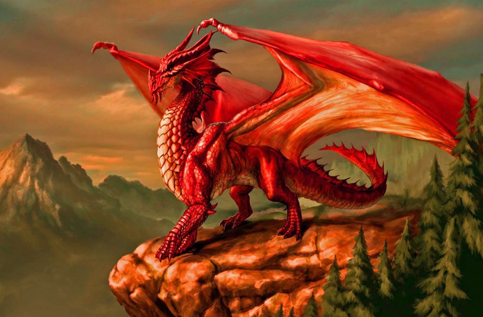 Red Dragon Wallpaper (66+ pictures)