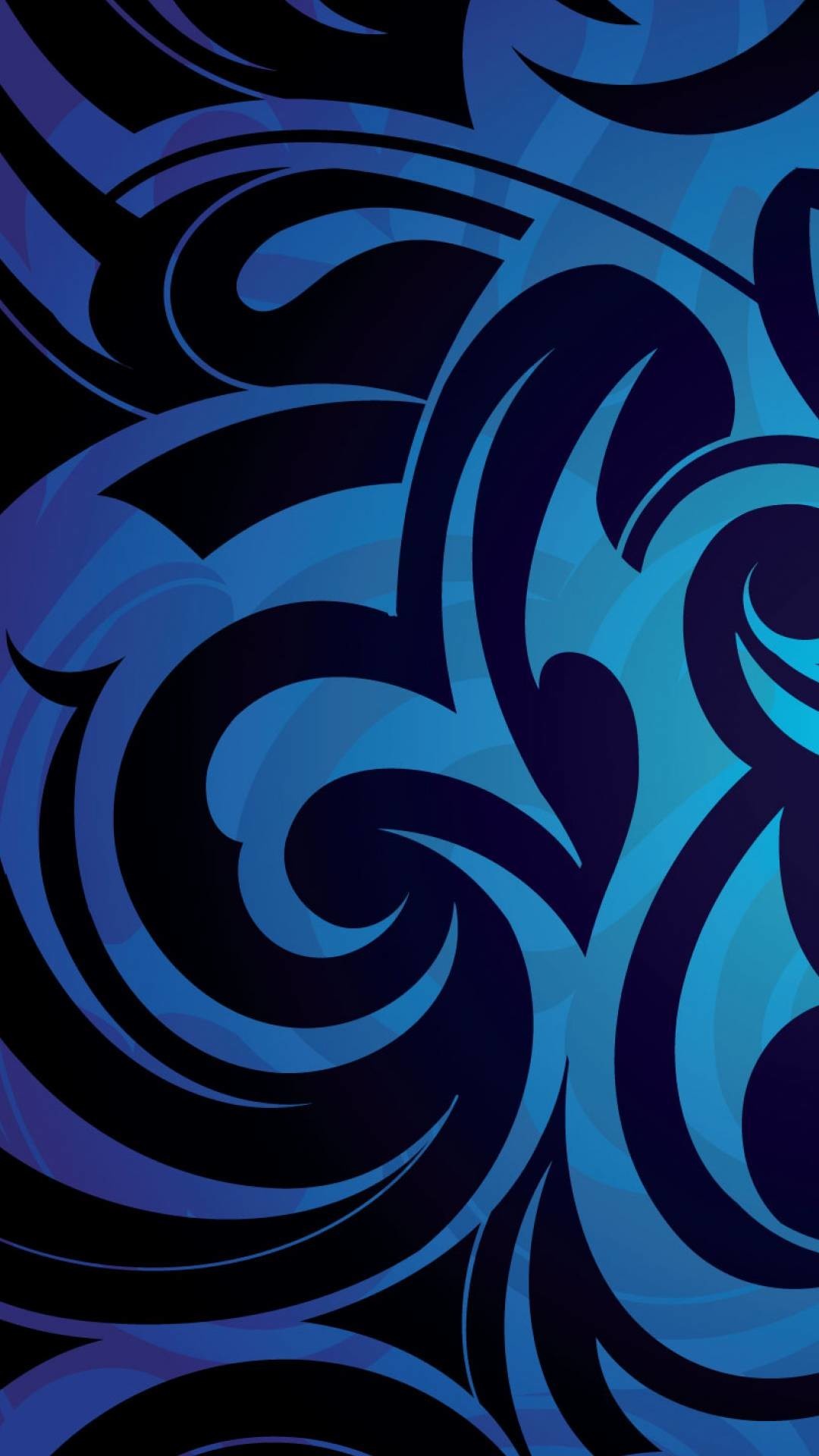 Blue Tribal Background