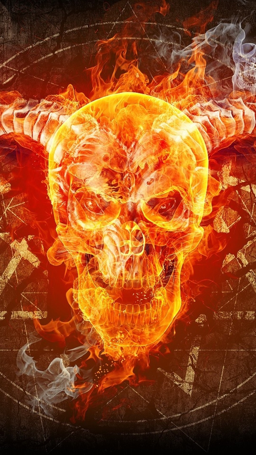 Fire Skulls Wallpaper (58+ pictures)