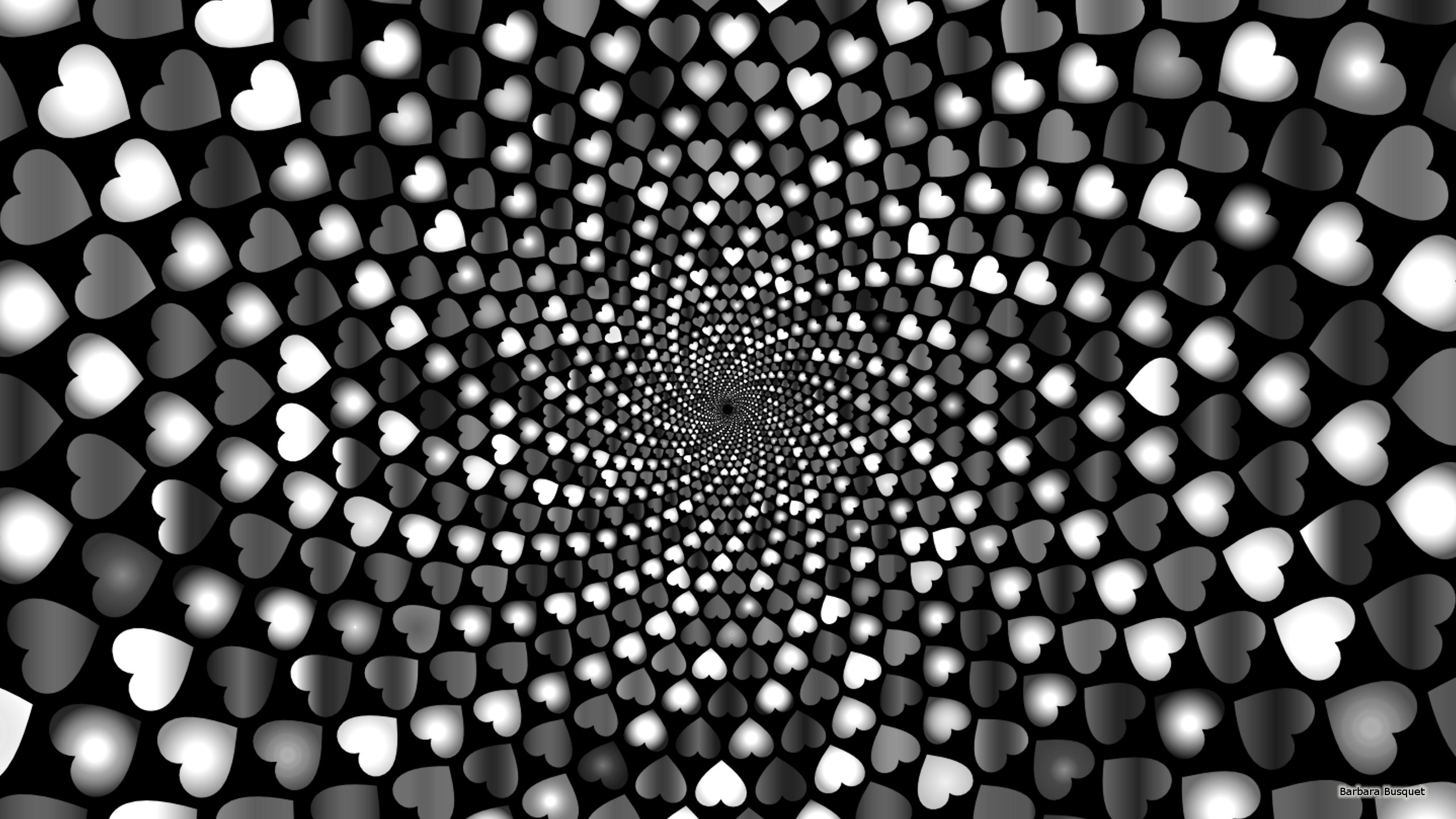 Black and White Hearts Background (28+ pictures)