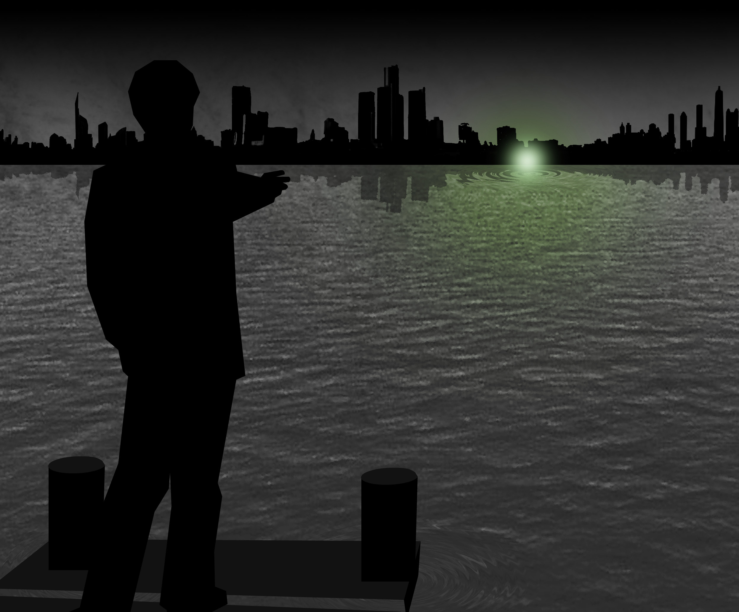 Green Light Wallpaper Gatsby