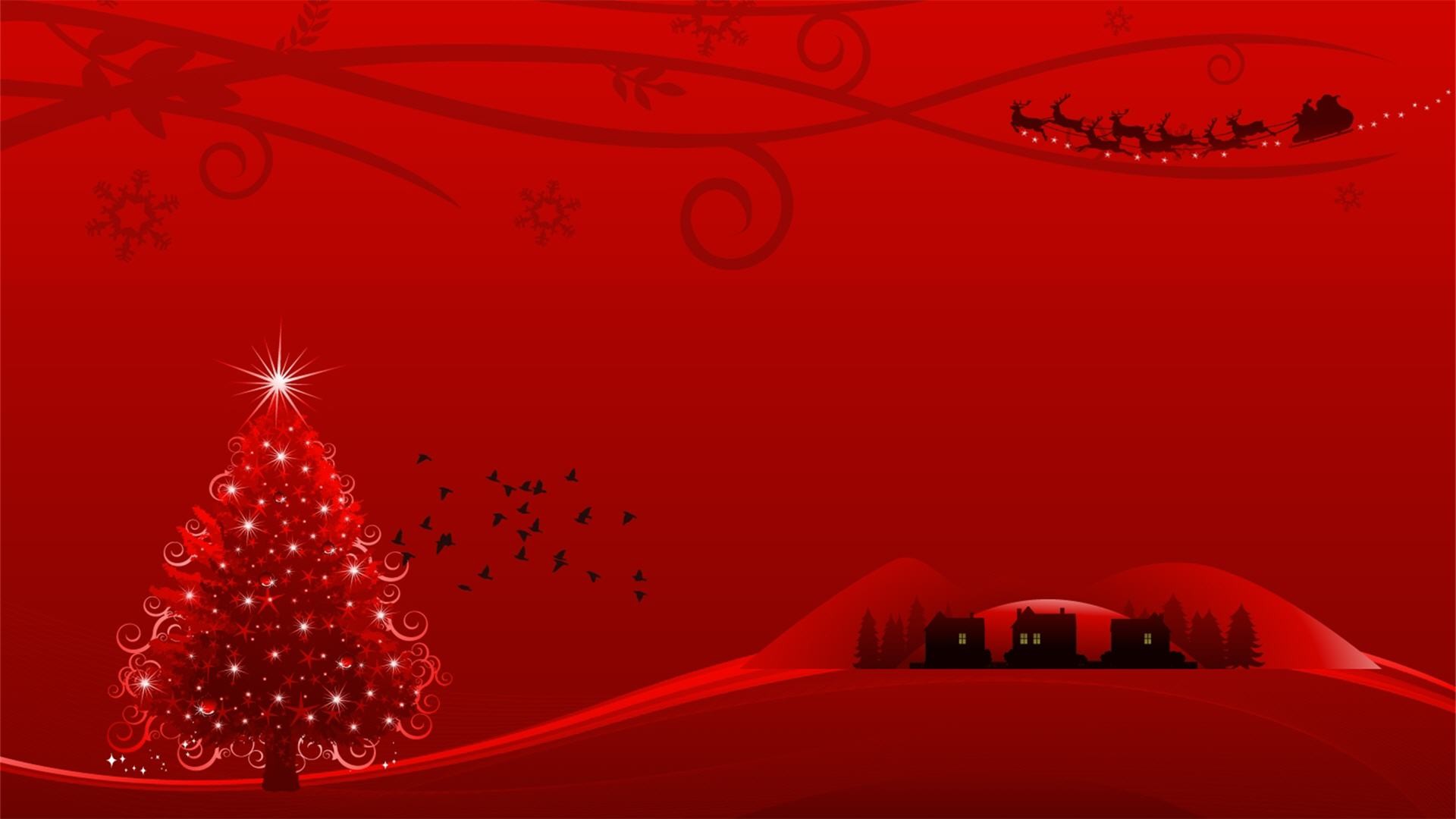 Red Christmas Wallpaper (67+ pictures)