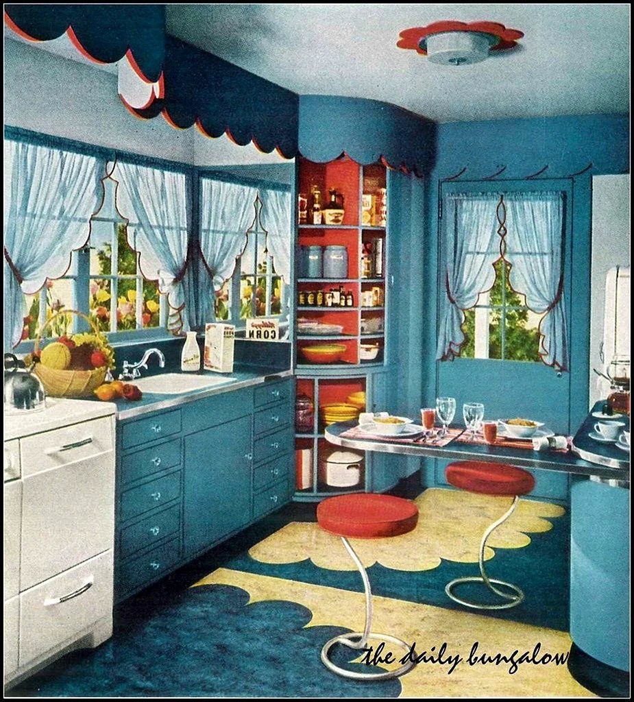 1950s Kitchen Wallpapers Wallpapers High Resolution