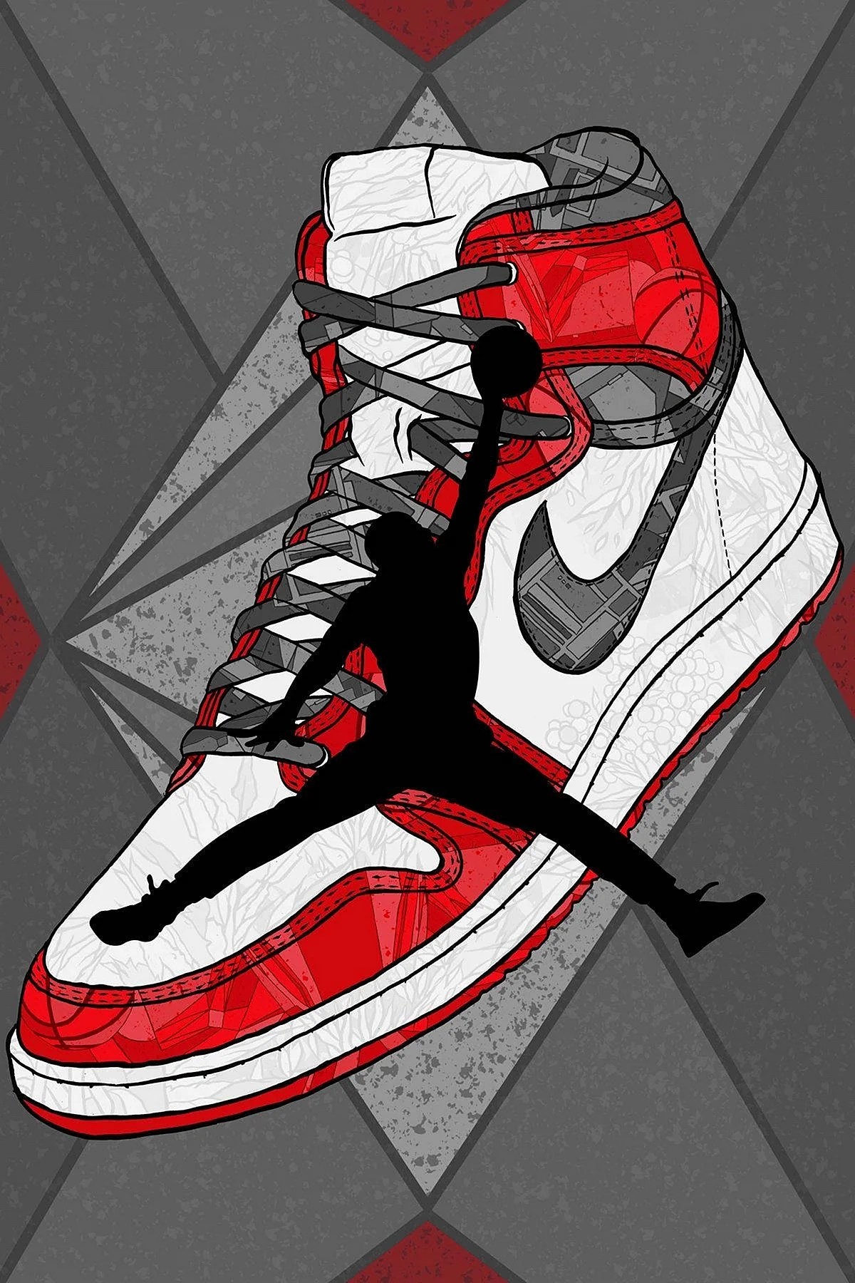 Cartoon Air Jordan 1 Wallpapers WallpapersHigh