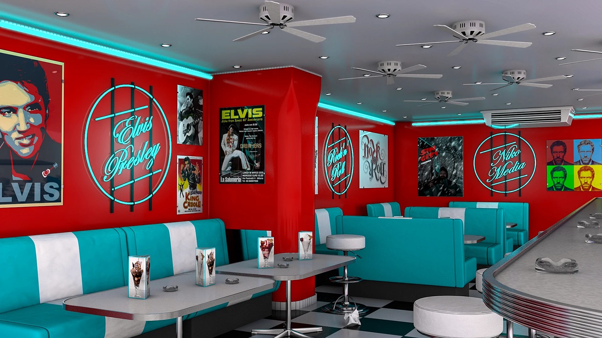 Download American Diner Wallpaper WallpapersHigh