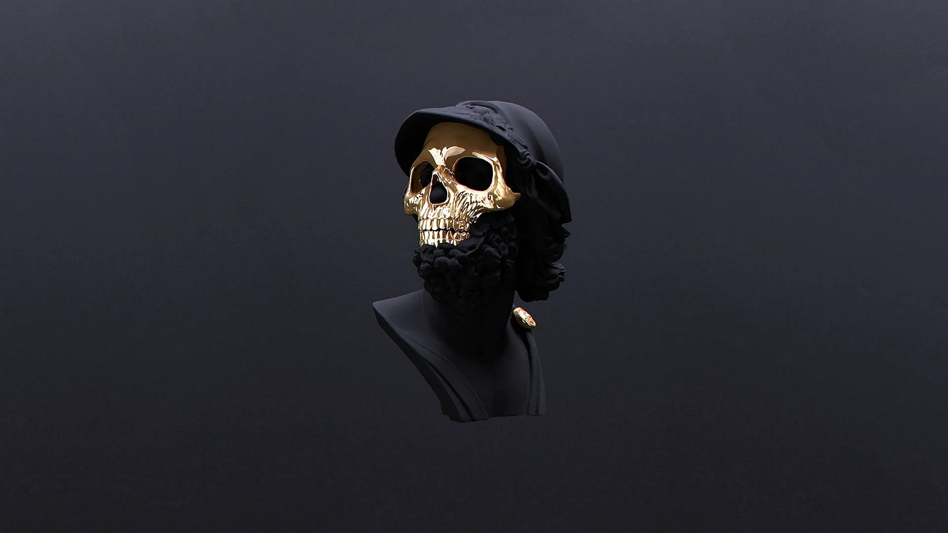 Black And Gold Skull Wallpapers Free Black And Gold Skull Backgrounds