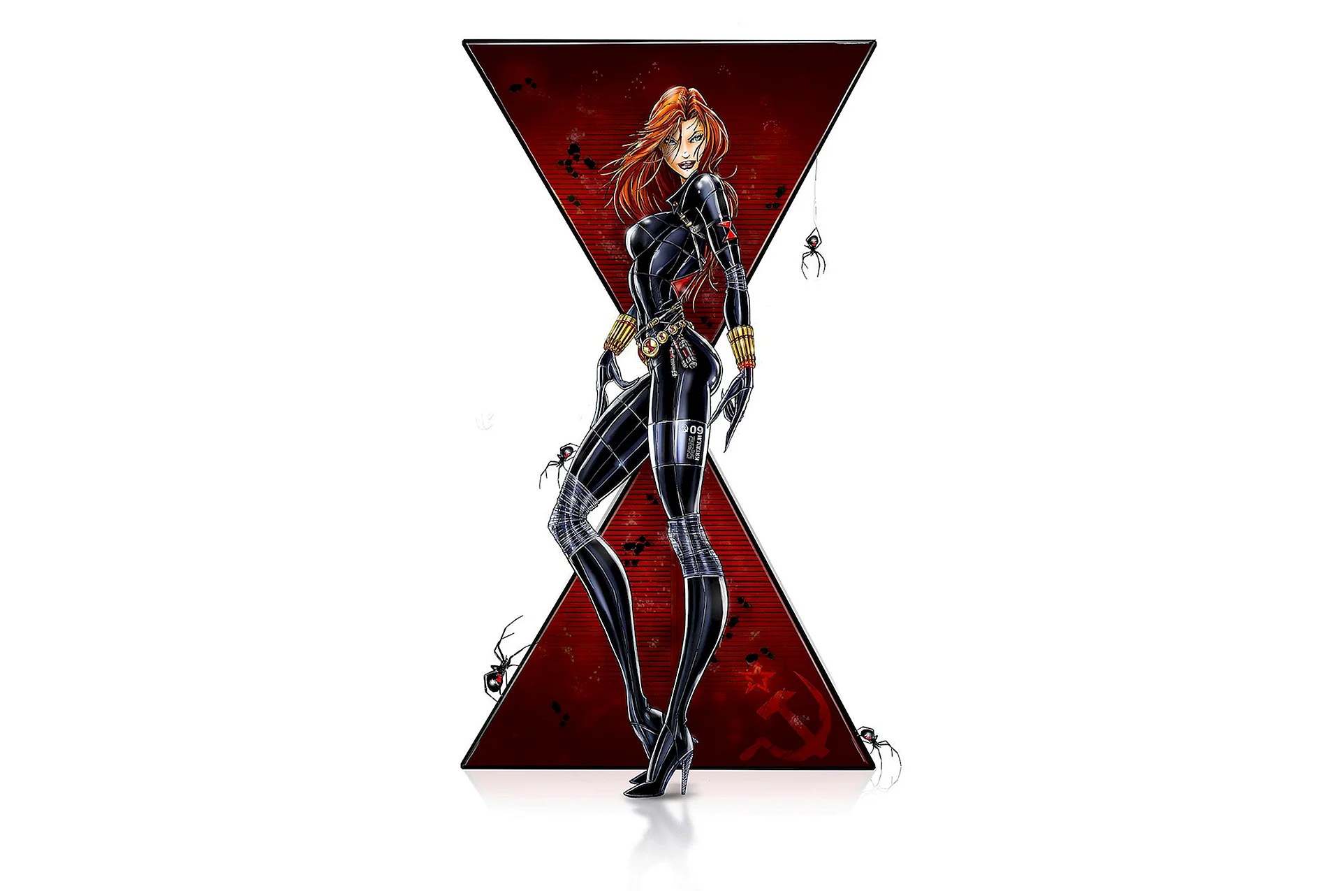 Black Widow Cartoon Wallpapers Wallpapers High Resolution