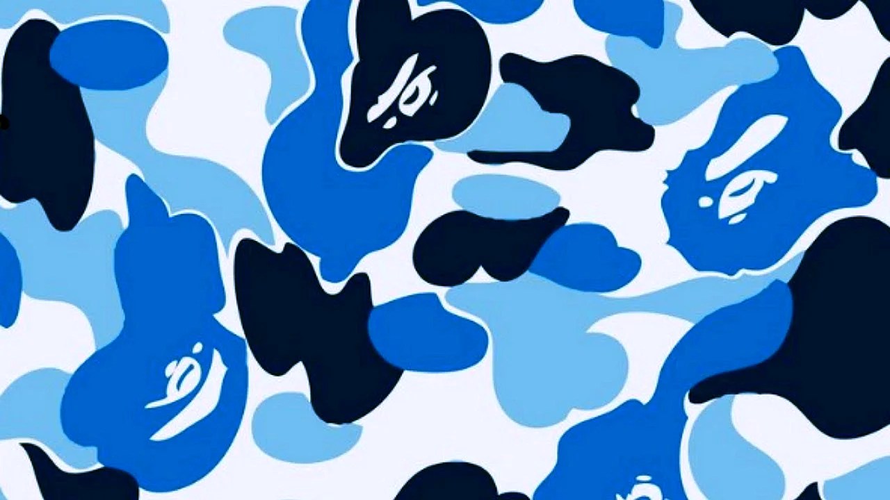 Download Blue Bape Wallpaper WallpapersHigh