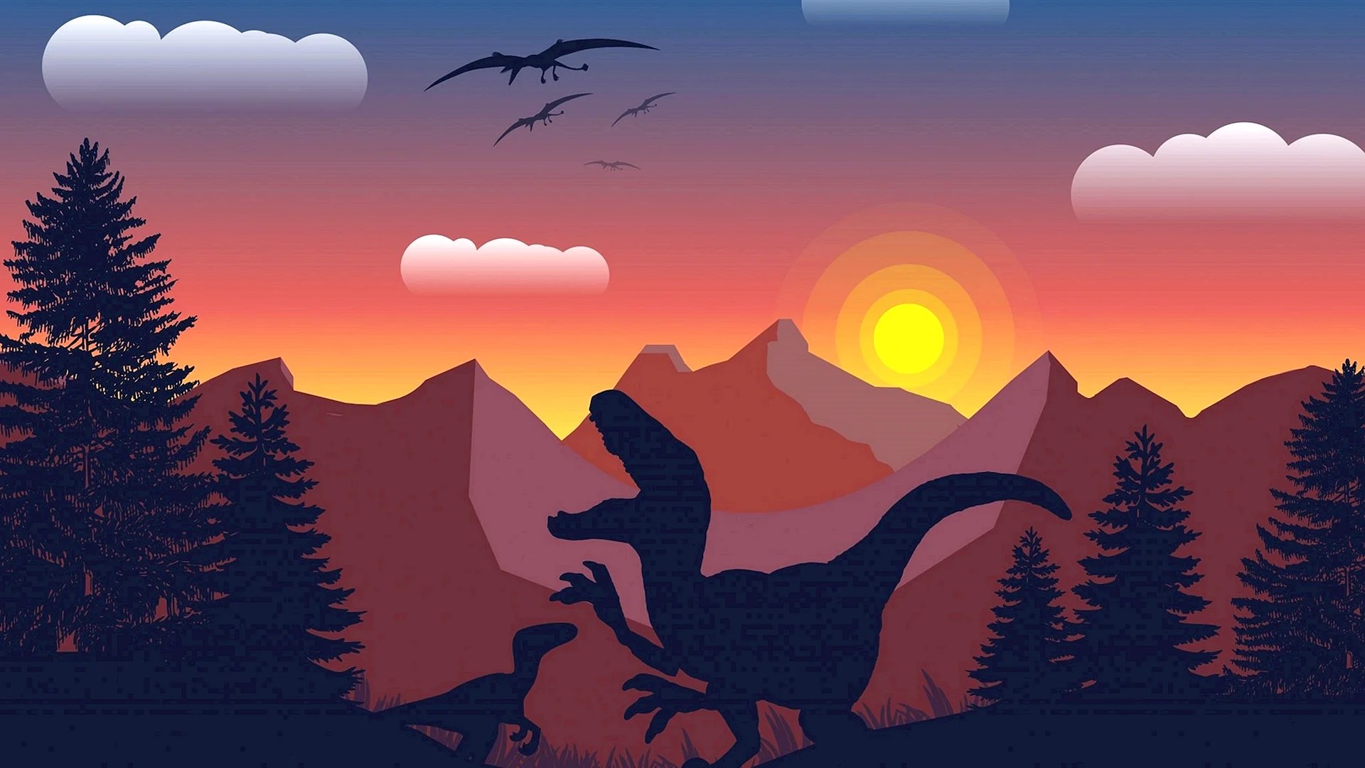 Dino Couple Wallpapers WallpapersHigh